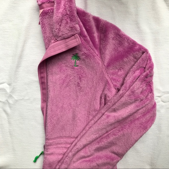 Lilly Pulitzer Maddie Jacket Plush Fleece Pink XS - Picture 3 of 5